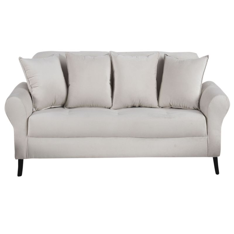 BODEVIR - Sofa Lua 3C Felpa 20 Crudo