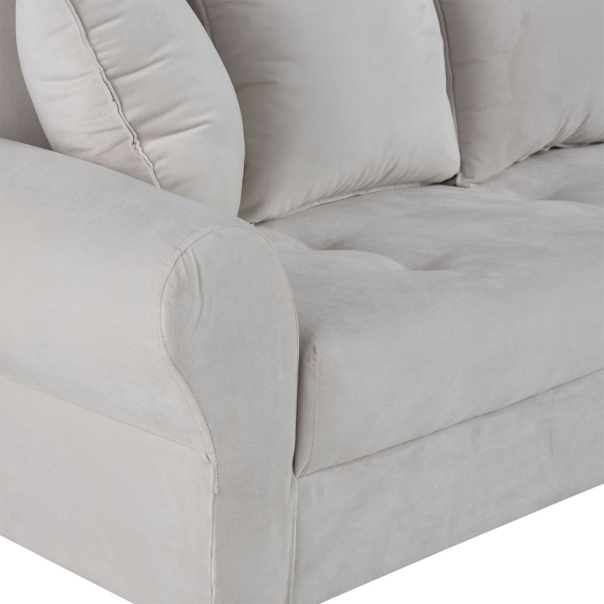 BODEVIR - Sofa Lua 3C Felpa 20 Crudo