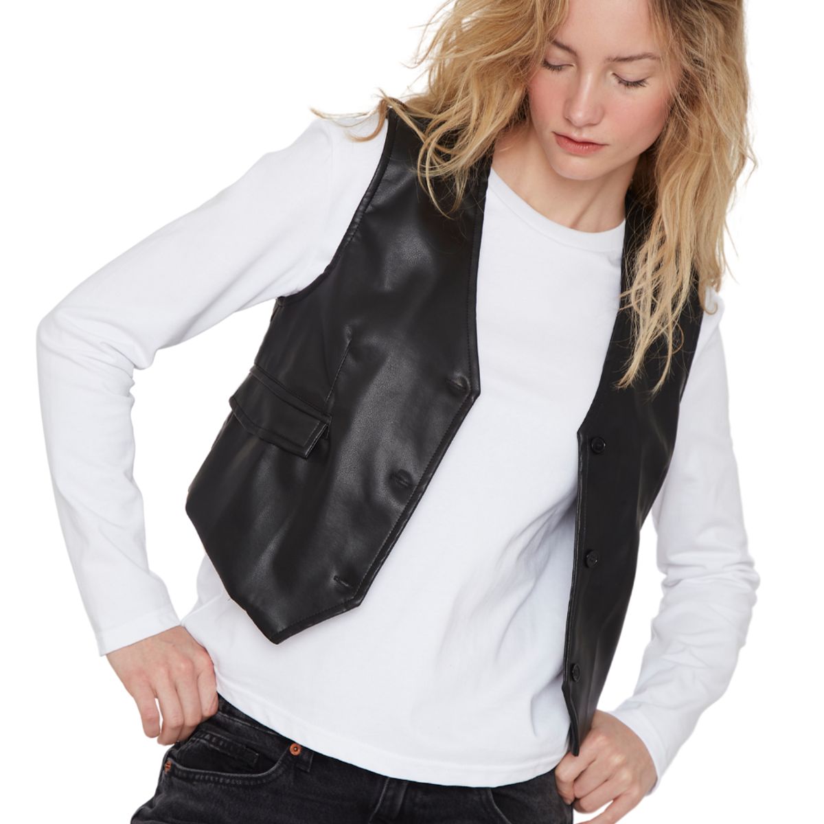 JACINTA TIENDA - Vest Kylie Negro Jacinta Tienda