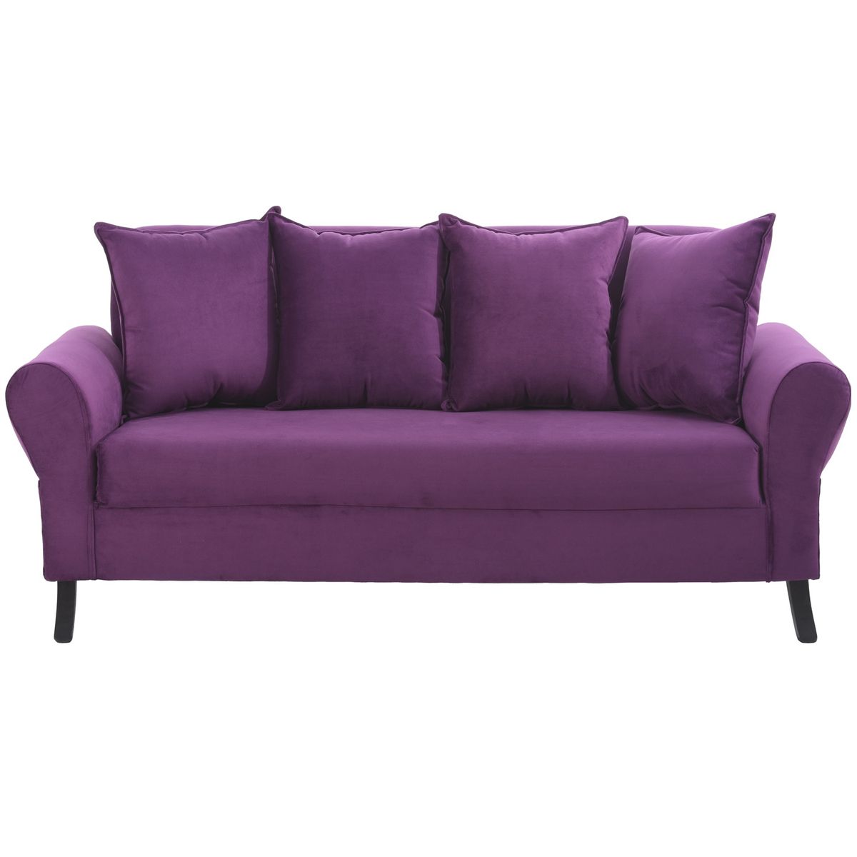 BODEVIR - Sofa Lua 3C Felpa 20 Morado