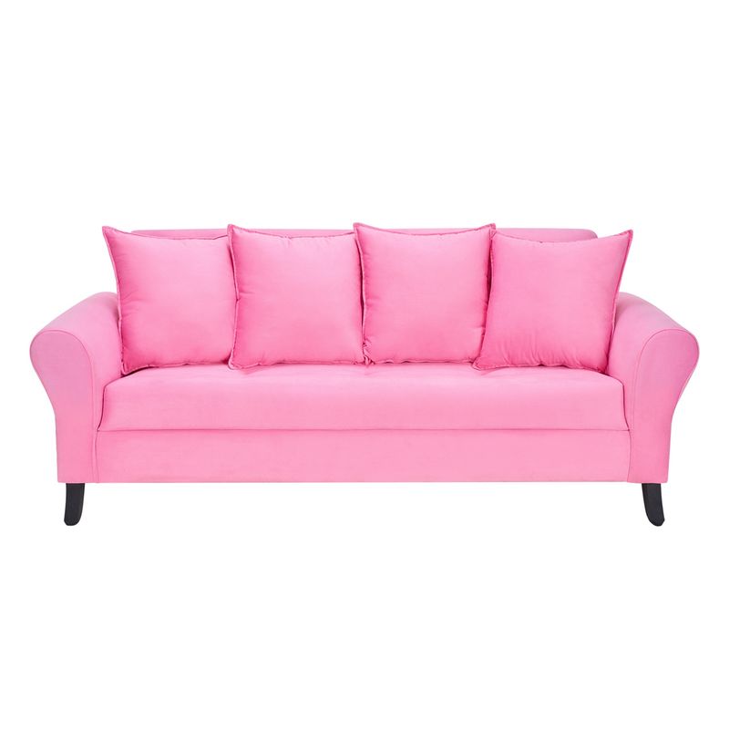 BODEVIR - Sofa Lua 3C Felpa 20 Rosado