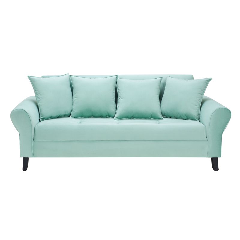 BODEVIR - Sofa Lua 3C Felpa 20 Verde Agua