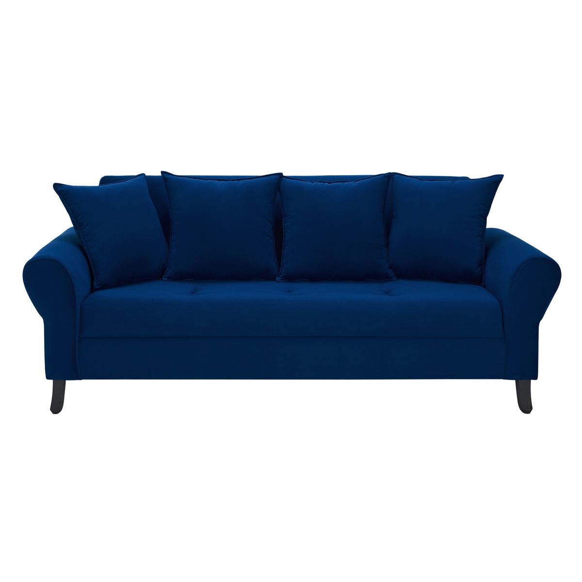BODEVIR - Sofa Lua 3C+2 Pouf Felpa 20 Azul Marino