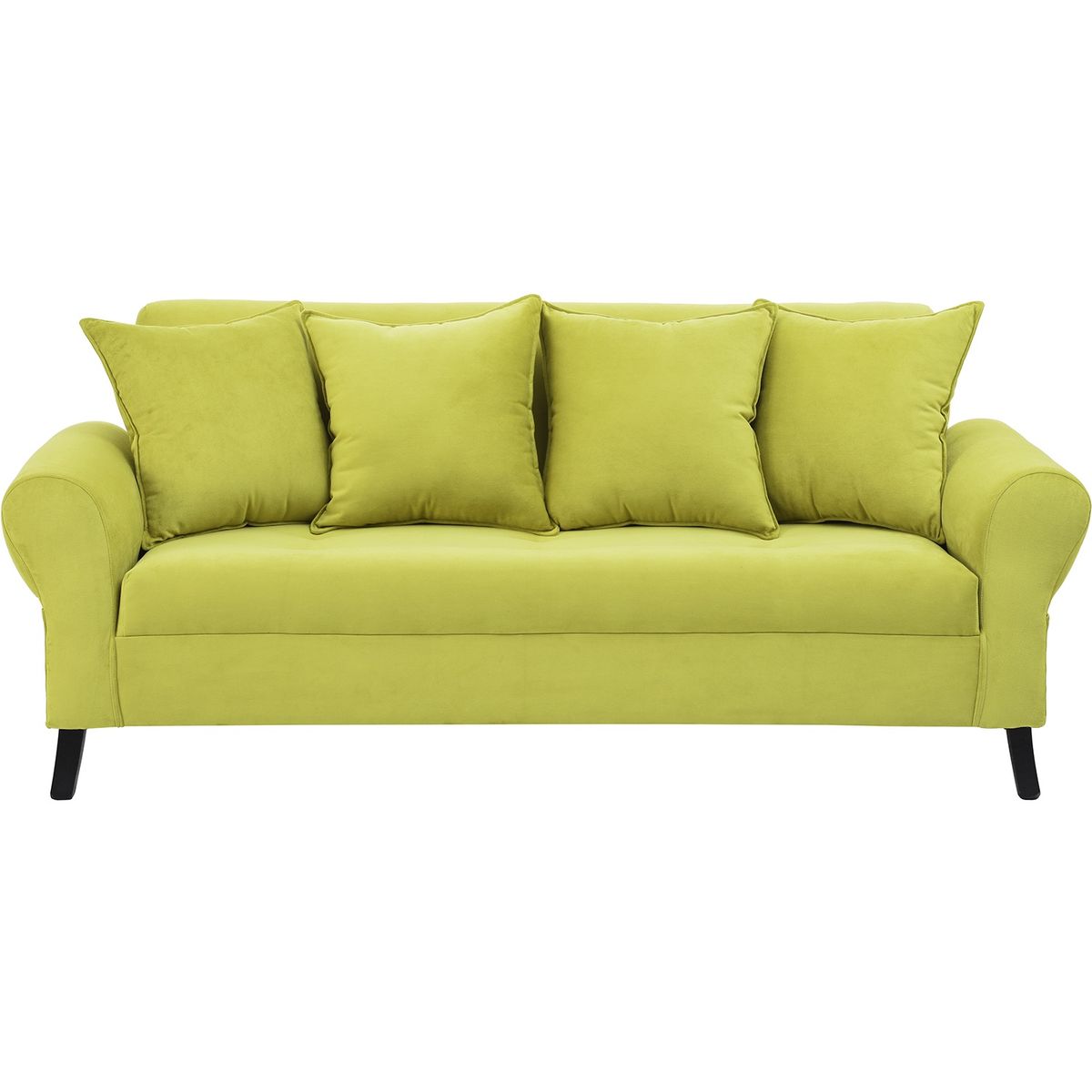 BODEVIR - Sofa Lua 3C+2 Poltronas Felpa 20 Pistacho