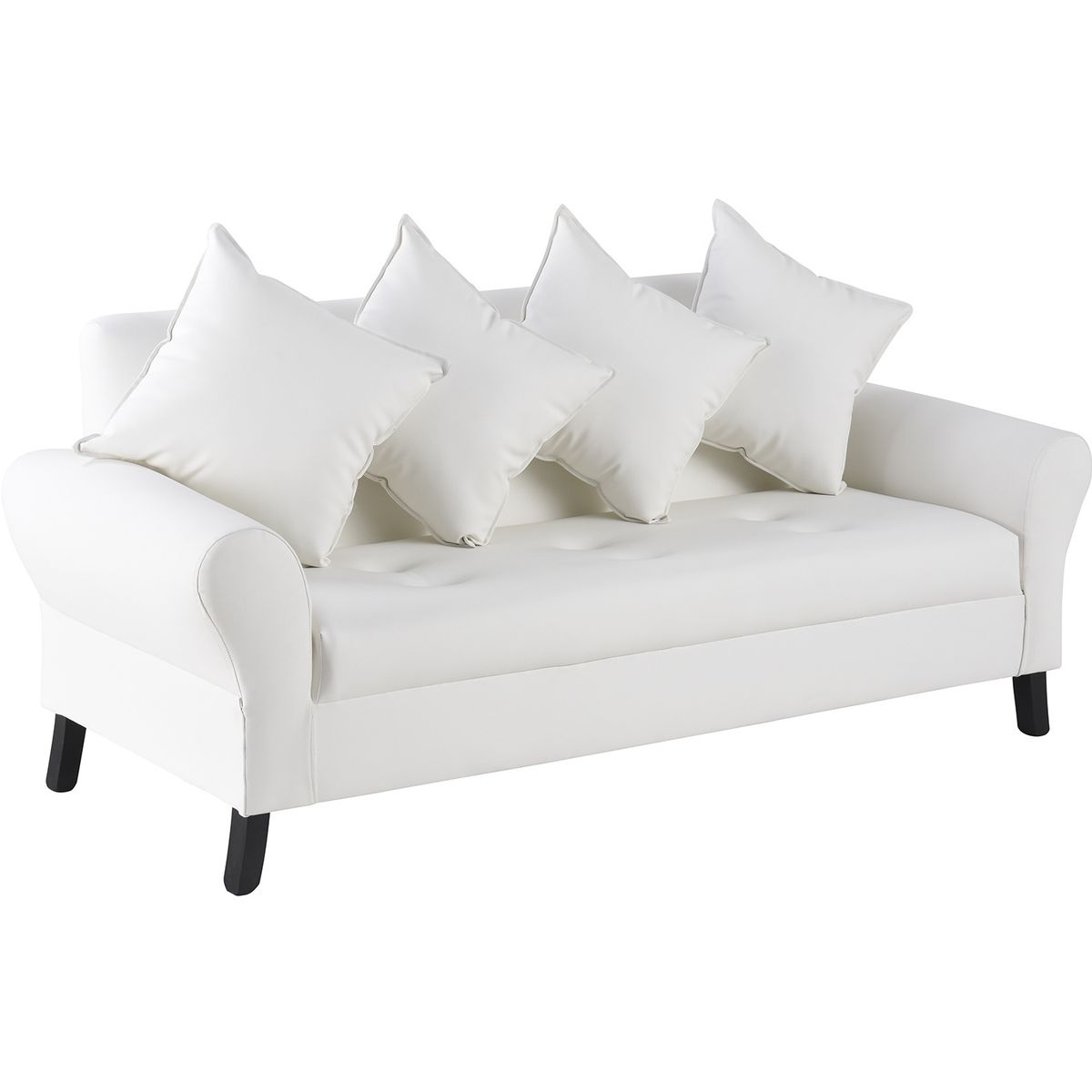 BODEVIR - Sofa Lua 3C PU 20 Blanco