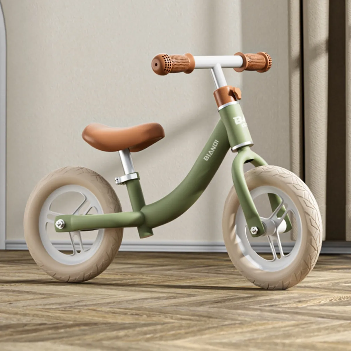 HOMER OUTDOOR - Bicicleta Equilibrio Ultra Ligera Sin Pedales Infantil Verde