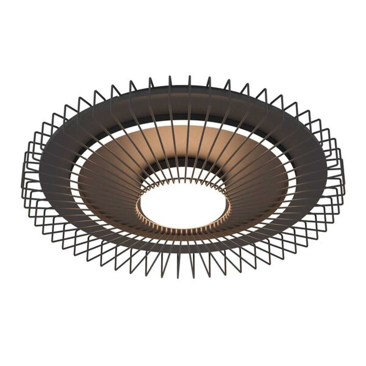 EGLO - Lámpara de Techo Badaleos Acero Negro Led 12W IP20 Cod39799