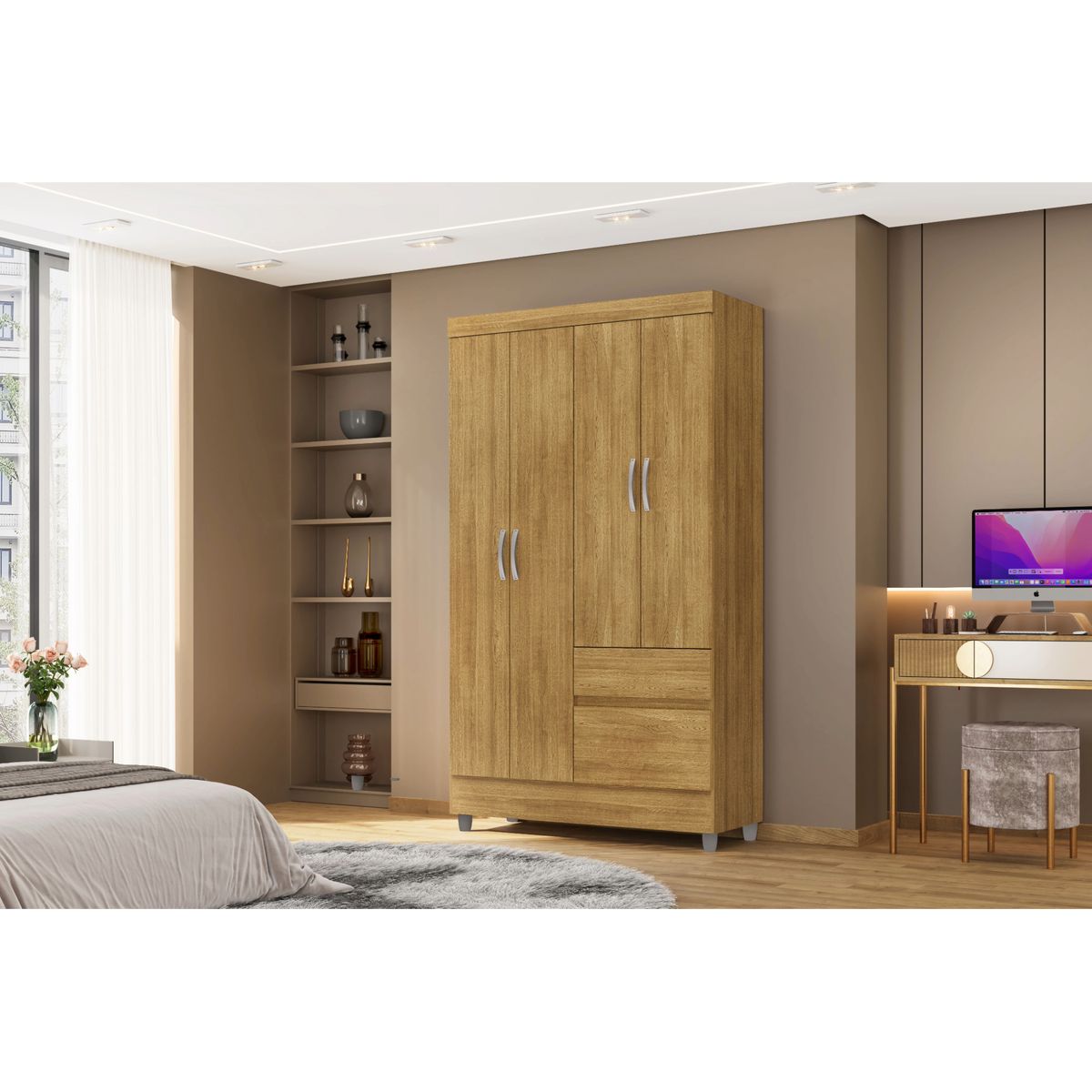 JDO & DESIGN - CLOSET 4P 2C IDEAL NATURE