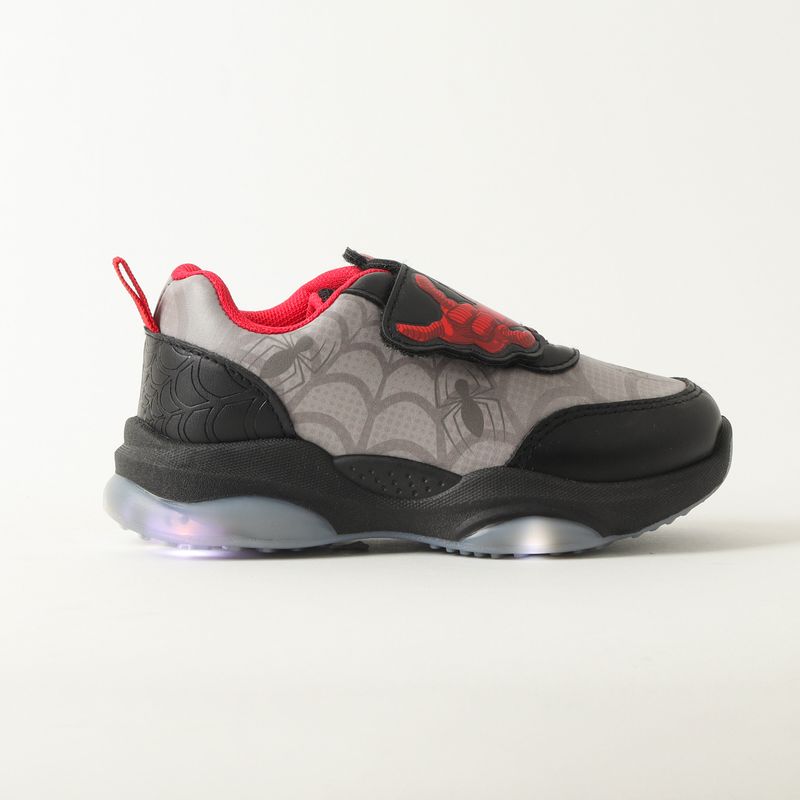 MARVEL - Zapatilla Con Luces Niño Spiderman Spidey Threads Negro Marvel