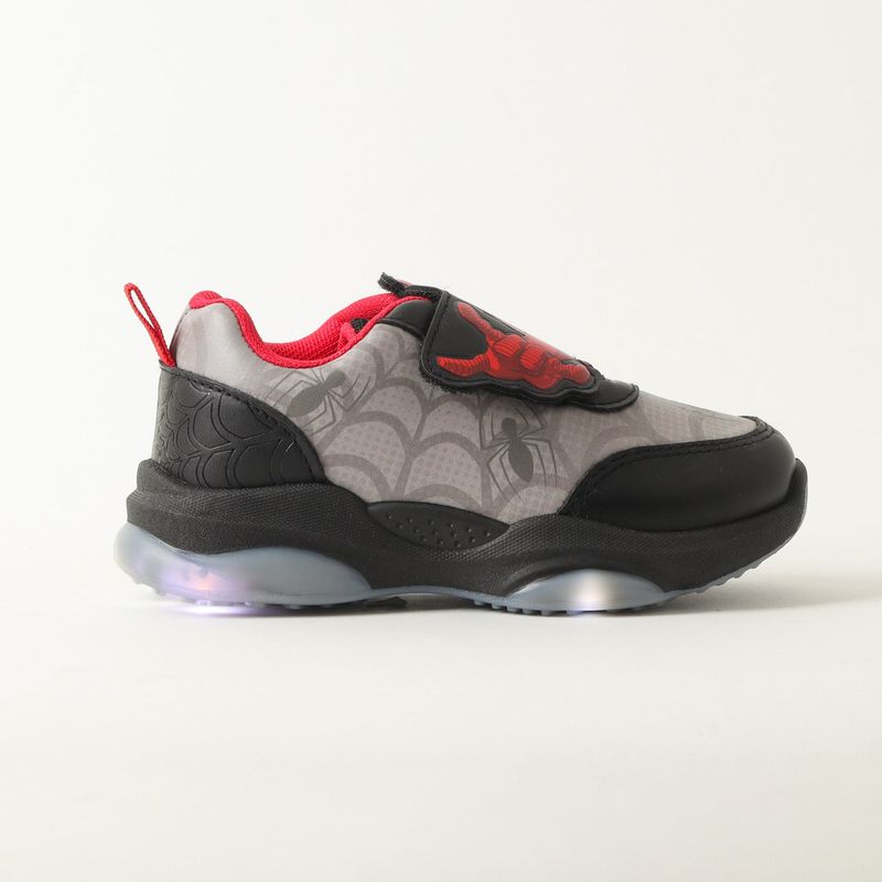 MARVEL - Zapatilla Con Luces Niño Spiderman Spidey Threads Negro Marvel