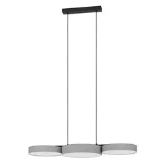 EGLO - Lámpara Colgante Barbano Acero Negro Led 3X8W IP20 Cod900856