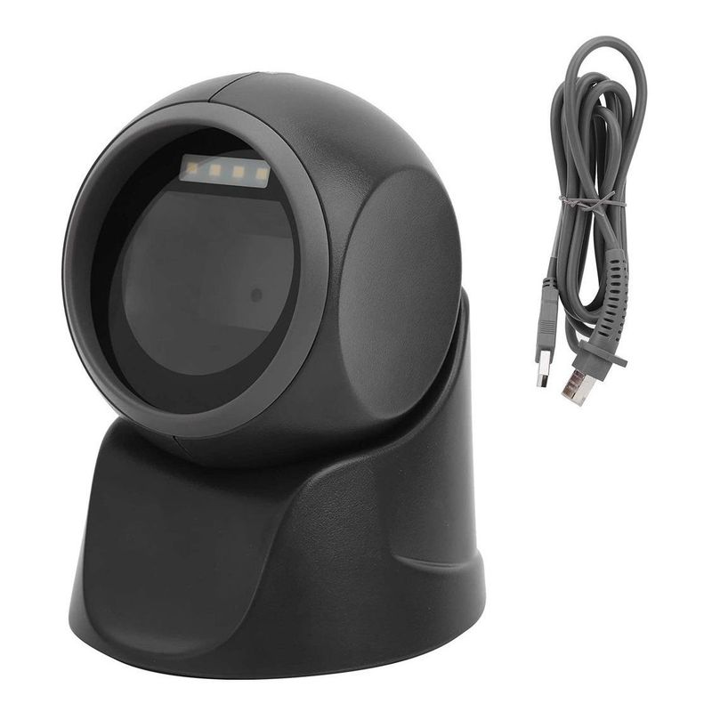 GENERICO - Lector de Código de Barras 1D y 2D USB, Negro, Fijo