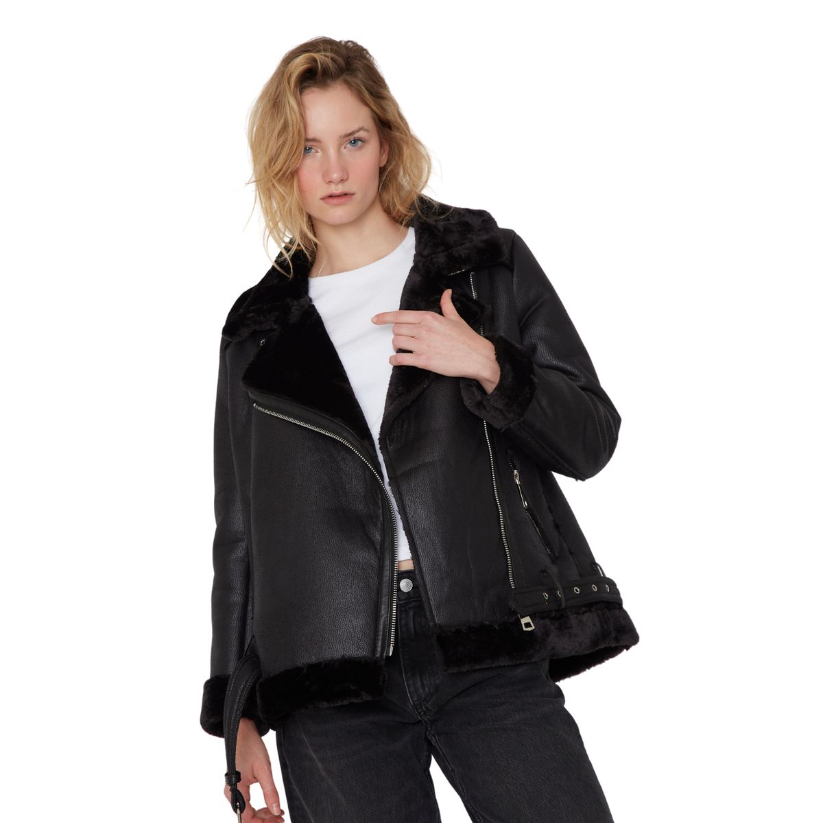 JACINTA TIENDA - Chaqueta Alaska negra Jacinta Tienda