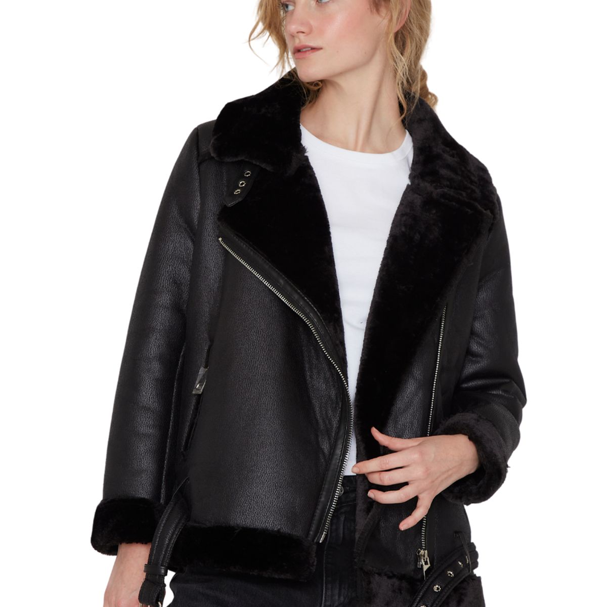 JACINTA TIENDA - Chaqueta Alaska negra Jacinta Tienda