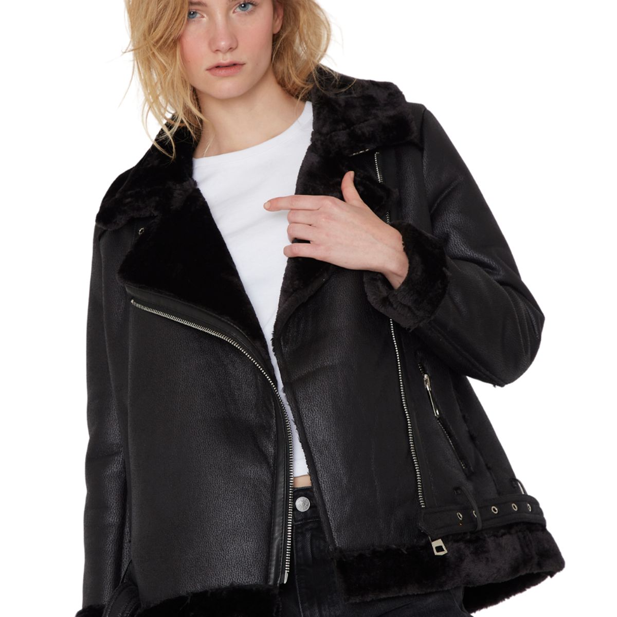 JACINTA TIENDA - Chaqueta Alaska negra Jacinta Tienda