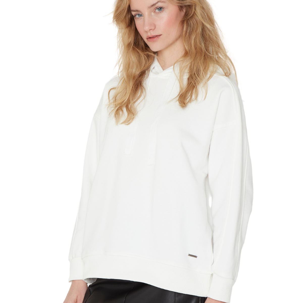 JACINTA TIENDA - Polerón Cotton blanco Jacinta Tienda