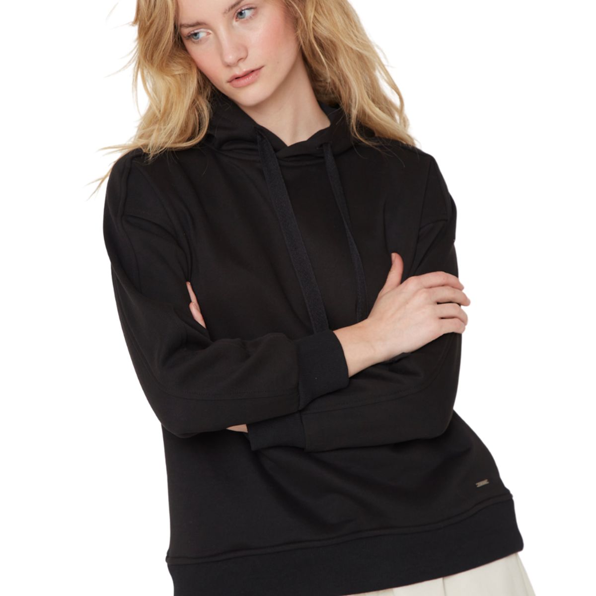 JACINTA TIENDA - Polerón Cotton negro Jacinta Tienda