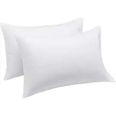 AZ AURAZEUS - Set 2 Fundas De Almohada 50x70 Negra Suave Hilos Aura Zeus AZ