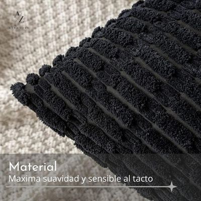 Imagen 2 del producto Fundas De Cojines Blanco Set X2 Cama Sillon Suave 45 X 45 Almohada AZ