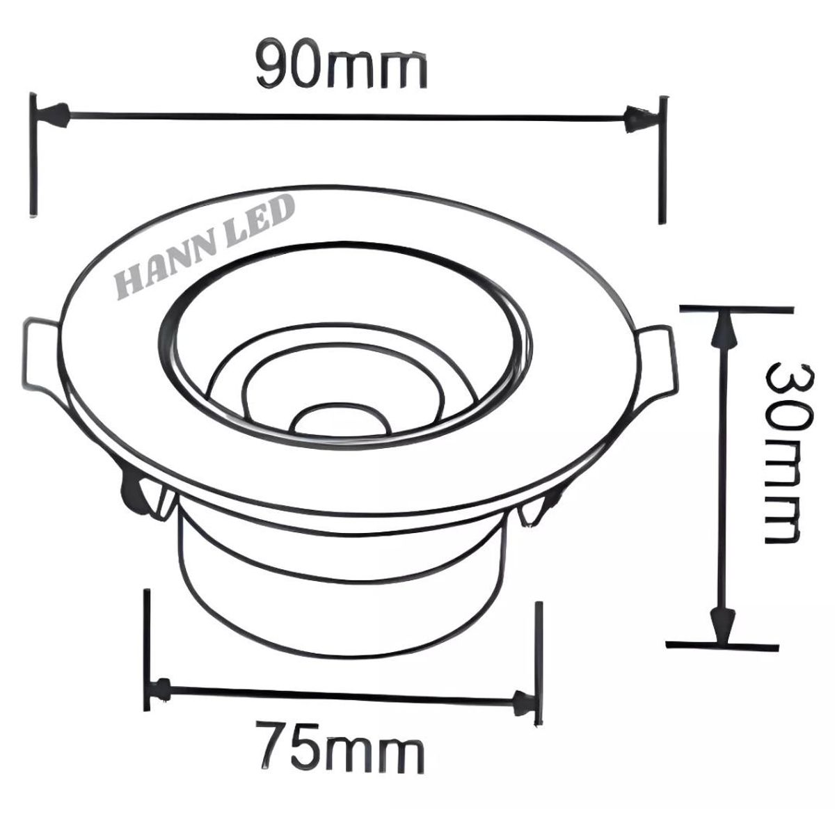 WANT - Pack X 10 Foco Spot Porta Gu10 Dirigible + Ampolletas Luz Calida