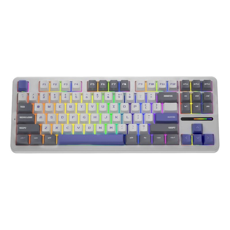 GENERICO - Teclado Mecánico Gamer Ergonómico Inalámbrico RGB USB-C