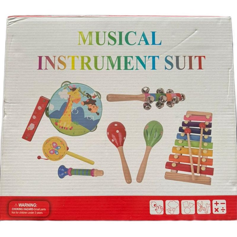 GENERICO - Instrumentos Musicales de Madera para Niños Creativos