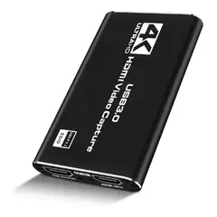 GENERICO - Capturadora HDMI 4K Ultra para Streaming y Audio Mic In