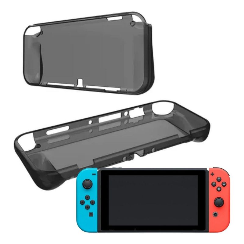 GENERICO - Funda Protectora de Silicona para Nintendo Switch Transparente