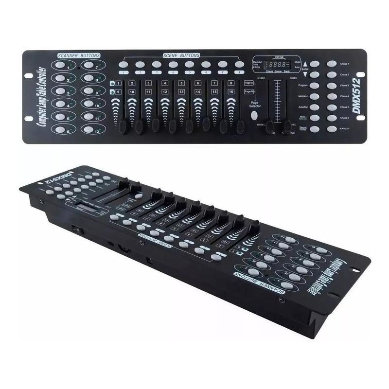 GENERICO - Consola DMX 512 para Iluminación con Control de Escenas