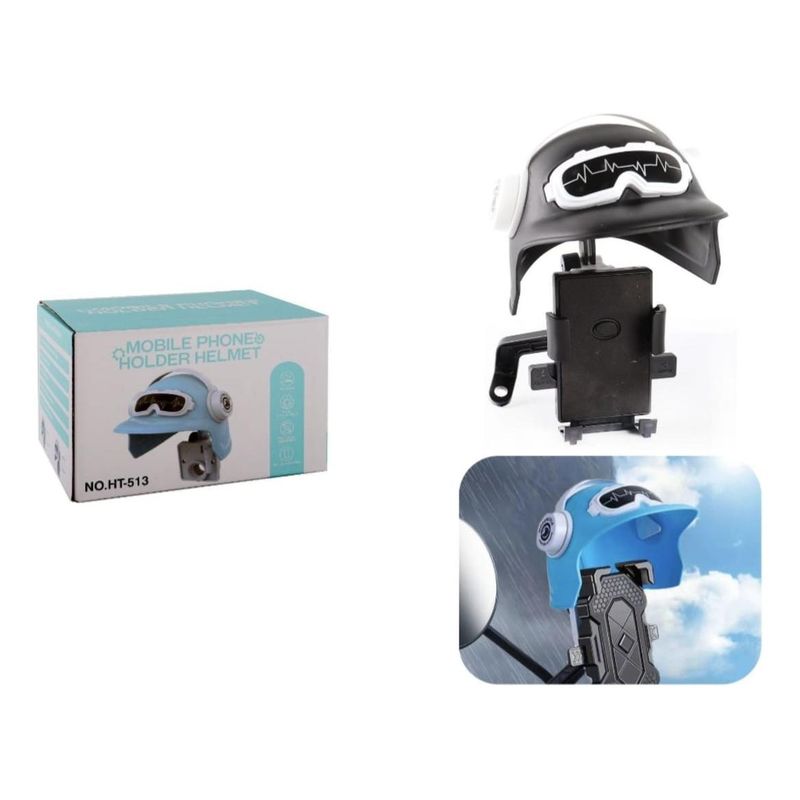 GENERICO - Soporte Celular con Casco Impermeable para Motocicletas y Bicis