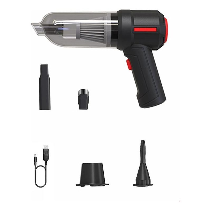 GENERICO - Aspiradora Mini Inalámbrica 3 en 1 USB para Hogar y Auto