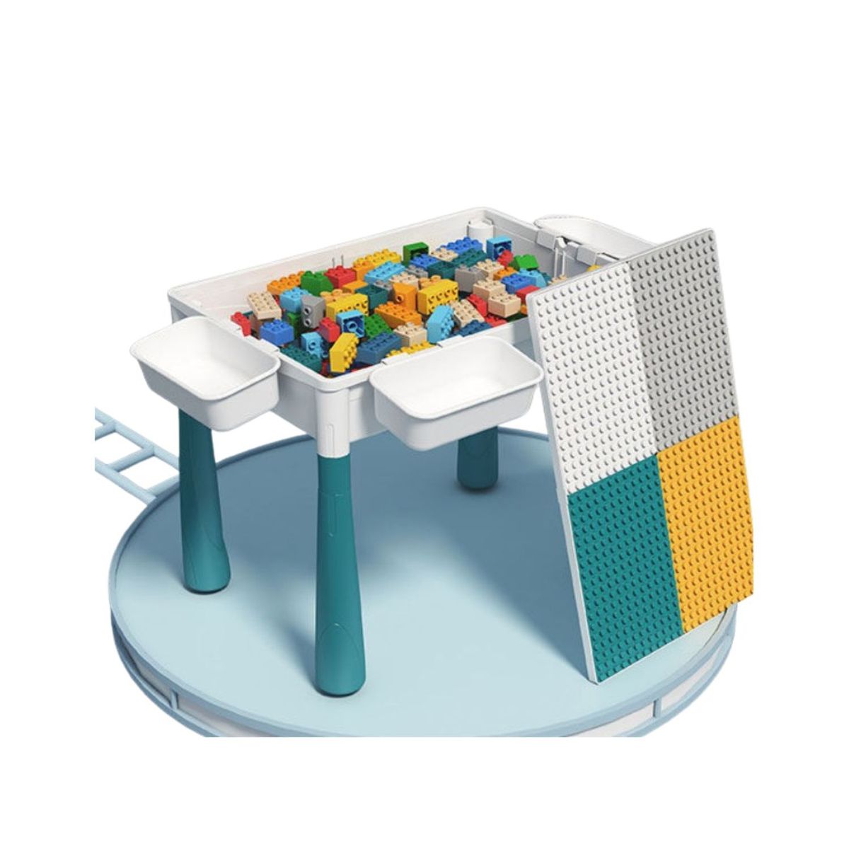 BABYLUNA - Mesa Infantil Bloques De Juegos Multifuncional 566 Piezas
