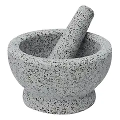 GENERICO - Mortero de Piedra 17 cm para Condimentos y Especias