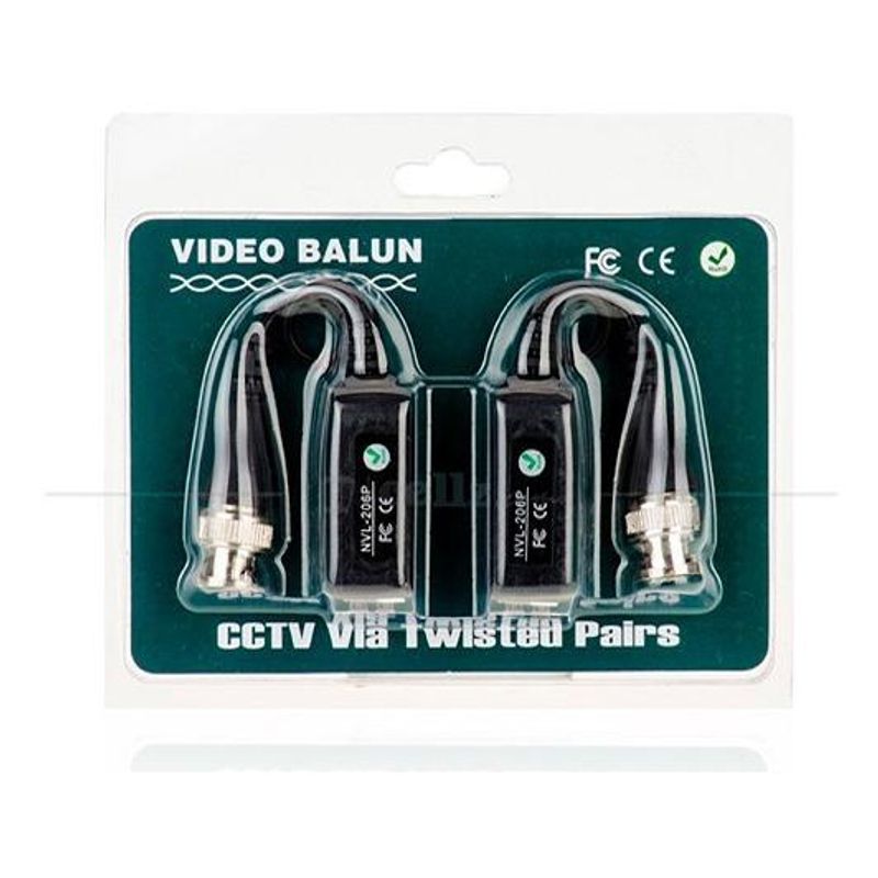 GENERICO - Kit de 10 Balunes para Cámaras CCTV Internas y Externas