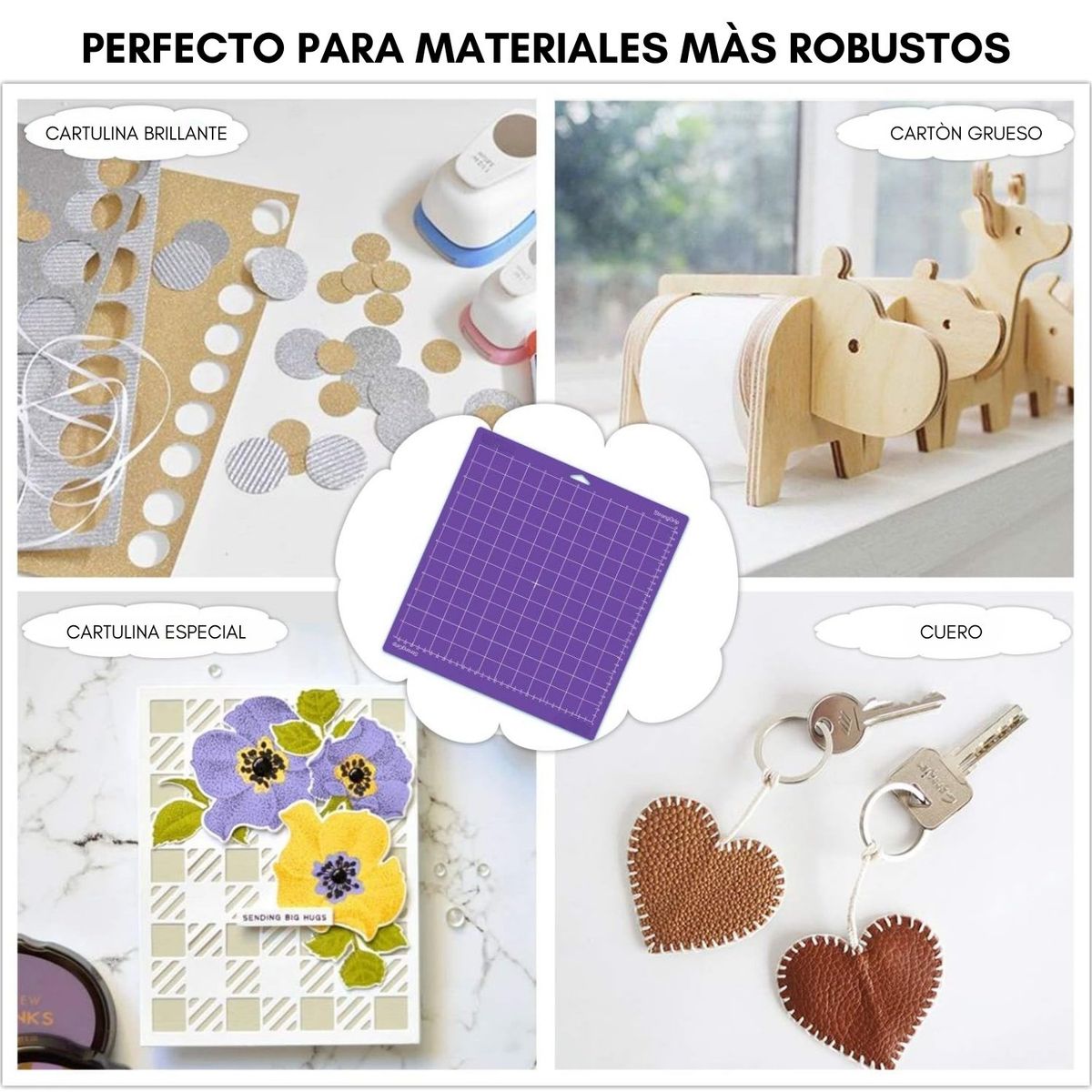 GENERICO - Pack 3 Tapetes De Corte Para Cameo Cricut Tabla Corte 30x30