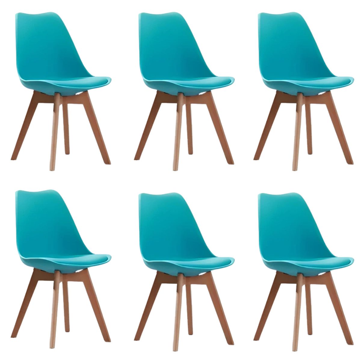 JAVIMATE - Pack 6 Sillas De Comedor Tulip Calipso