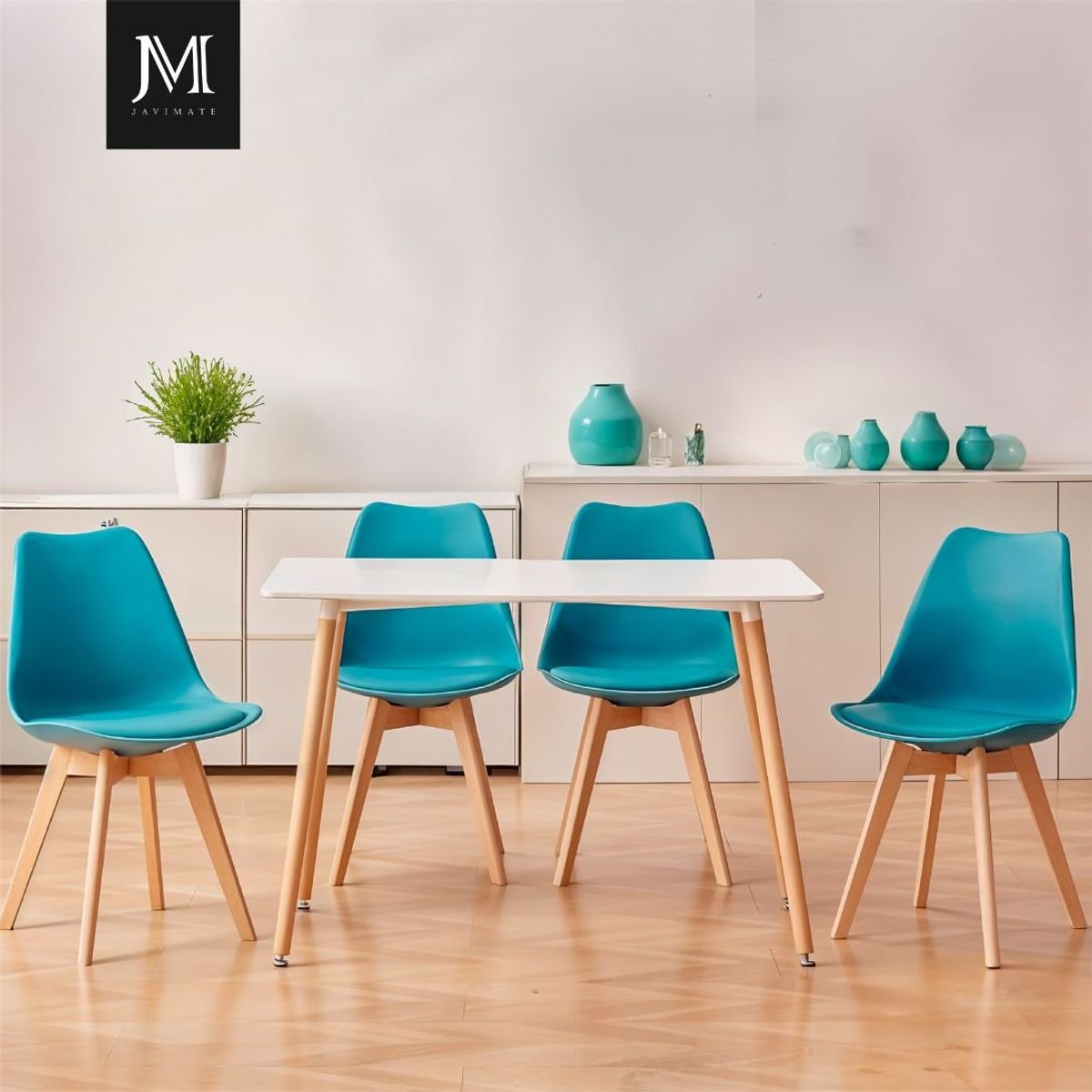 JAVIMATE - Pack 6 Sillas De Comedor Tulip Calipso