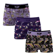 TOP - Bóxer Medio NIÑA Algodón Pack 3 Hello Kitty C2