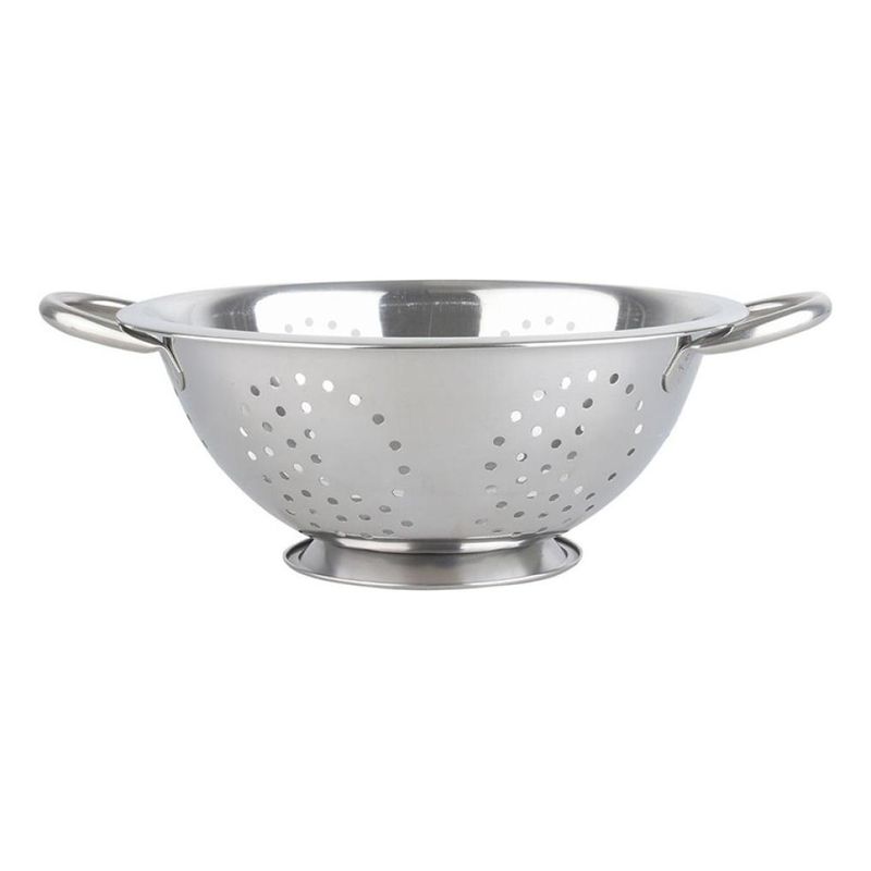 GENERICO - Colador Escurridor de Acero Inoxidable 34 cm Ideal Cocina