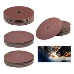 GENERICO - Discos de Lija 40 Unidades para Madera y Metal 115mm