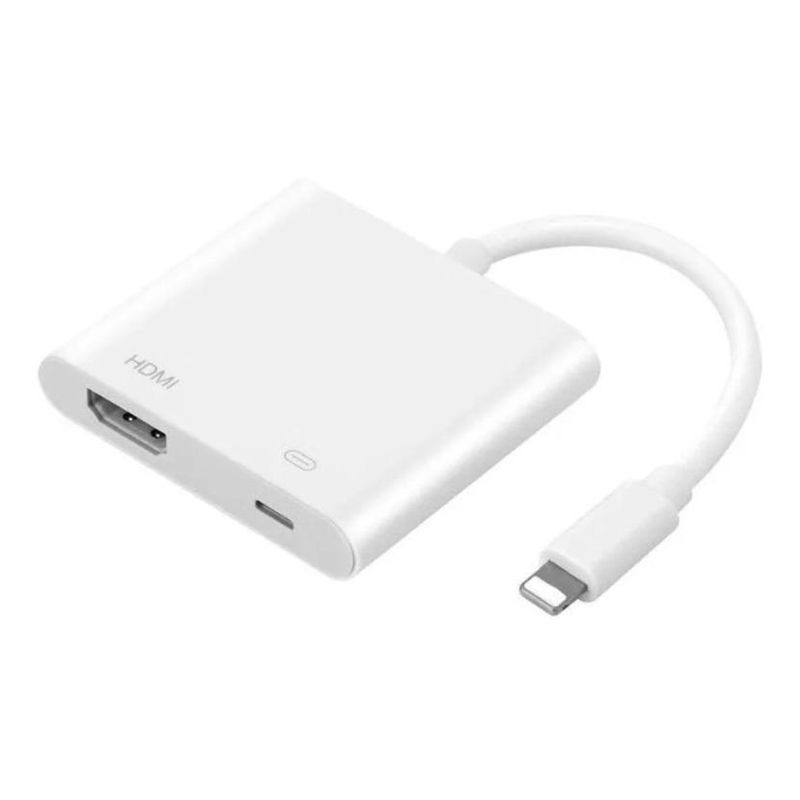 GENERICO - Adaptador Lightning a HDMI con puerto de carga integrado