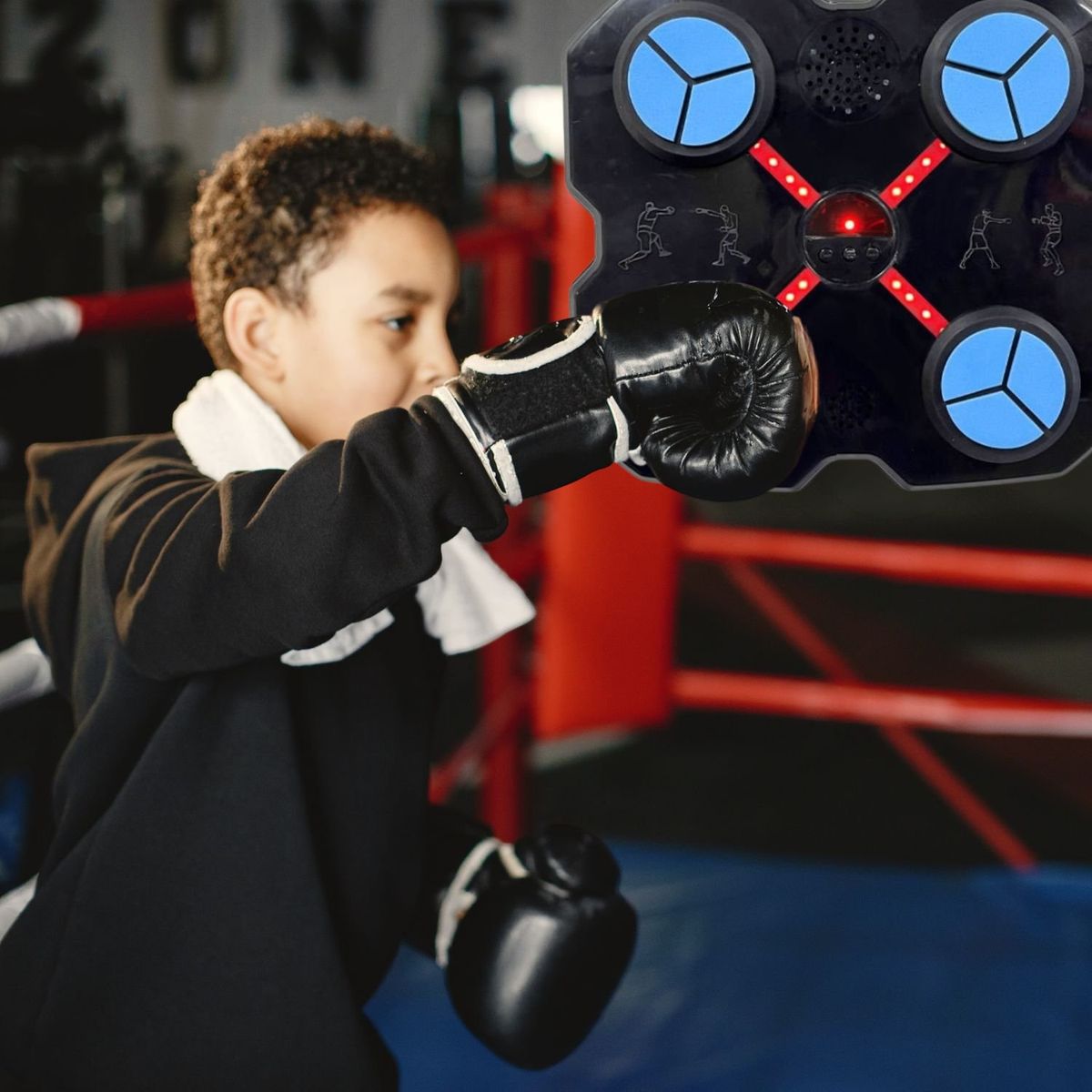 BABYLUNA - Máquina De Entrenamiento Boxeo Musical Infantil Con Guantes
