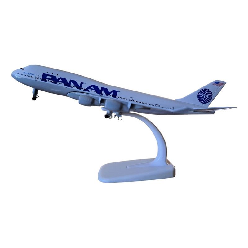 GENERICO - Avión de colección Boeing 747 Panam, metálico y detallado