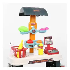 GENERICO - Mini Supermercado Interactivo para Niños con 47 Accesorios