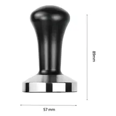 GENERICO - Tamper Profesional de Café con Base de Acero Inoxidable 57mm
