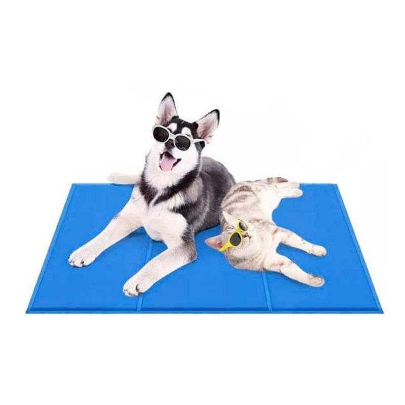 GENERICO - Manta Refrigerante Azul para Perros Alivio Instantáneo 50x90 cm