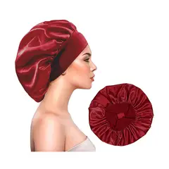 GENERICO - Gorro Satin Clasico Ker Rojo Vino