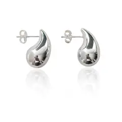 ANDREA COGGIOLA JOYAS - Aros Gota Gabriela Plata Fina 925