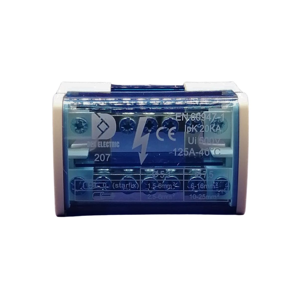 GENERICO - Repartidor Bipolar 7 Posic. 125A (Ocupa 4 Mod.)