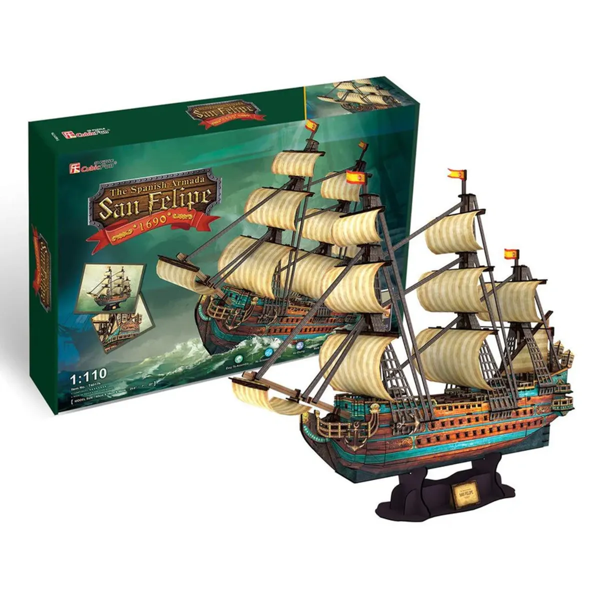CUBICFUN - Barco San Felipe - Puzzle 3D